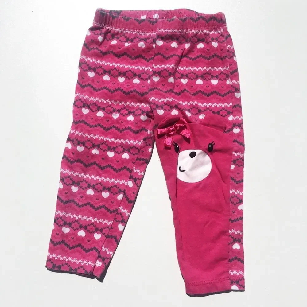 Baby Girl Two Piece Outfit sz 12 months Girl's Bear Outfit sz 12 m matching set